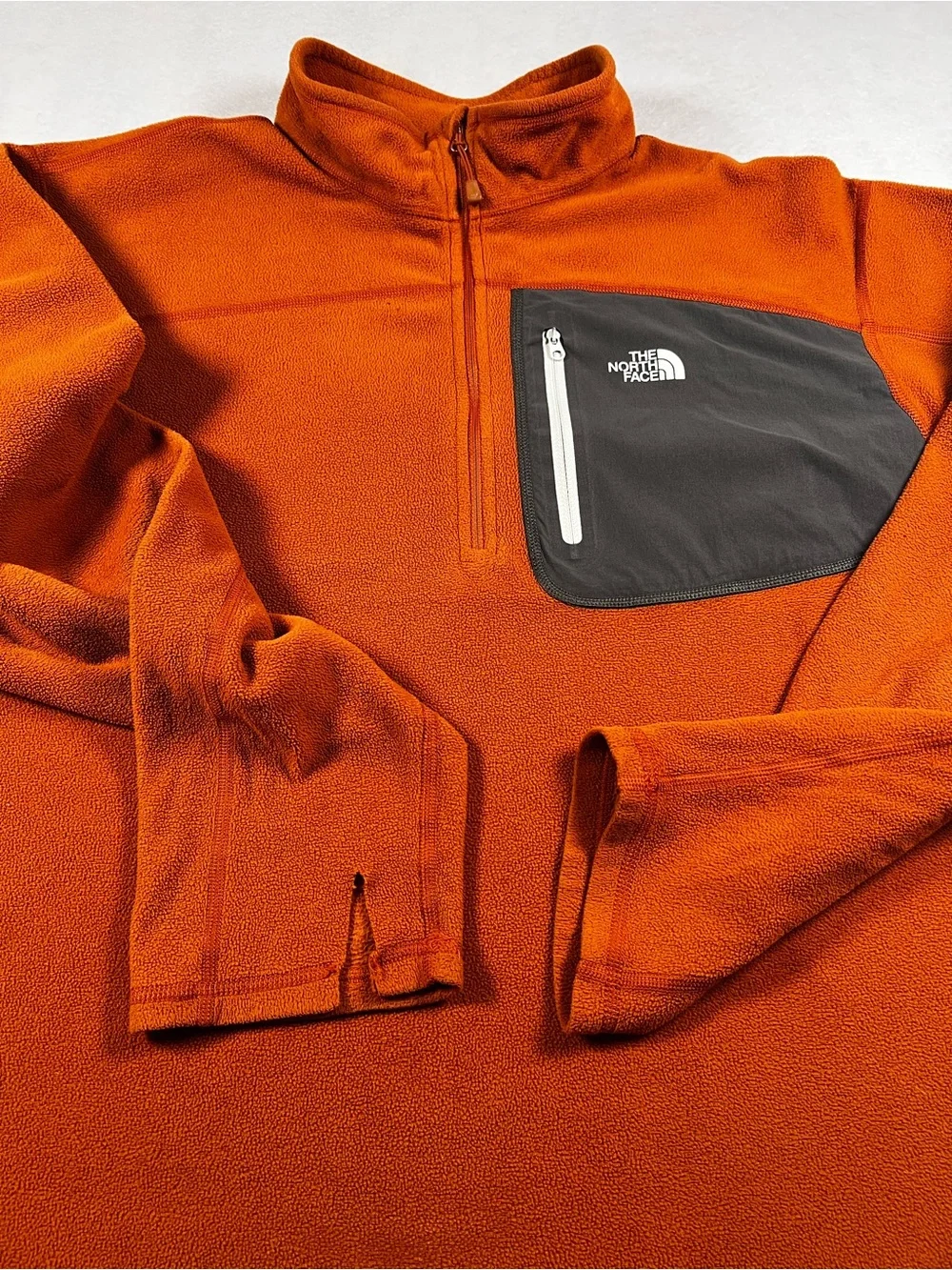 The North Face Men’s XXL Orange Full Zip Jacket Outdoor Hiking Gorpcore